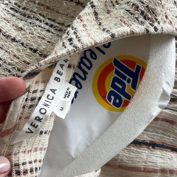 Veronica Beard Cox Smocked Striped Mini Dress - Picture 15 of 15